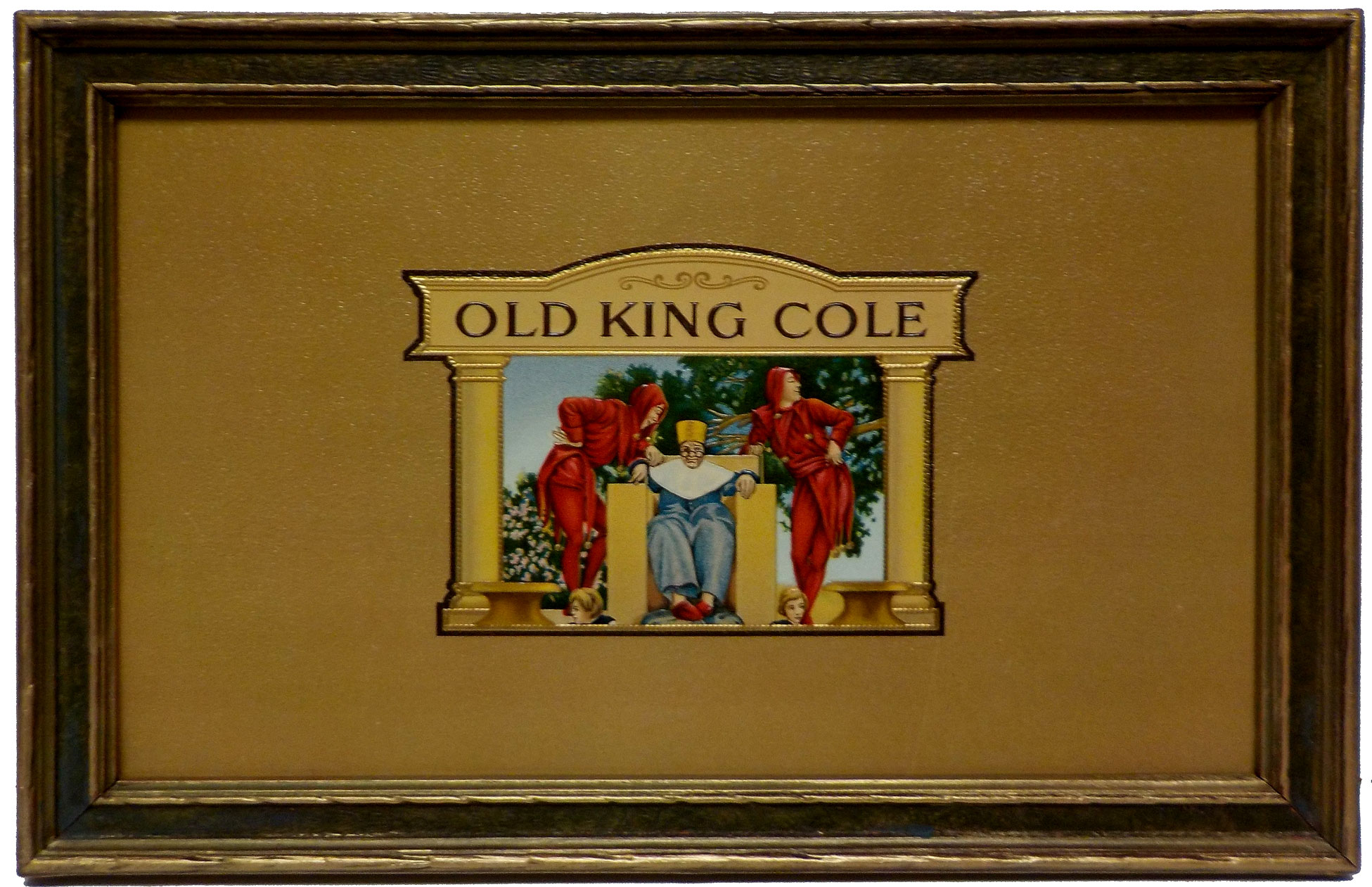 Old King Cole Embossed Foil Tobacco Label
